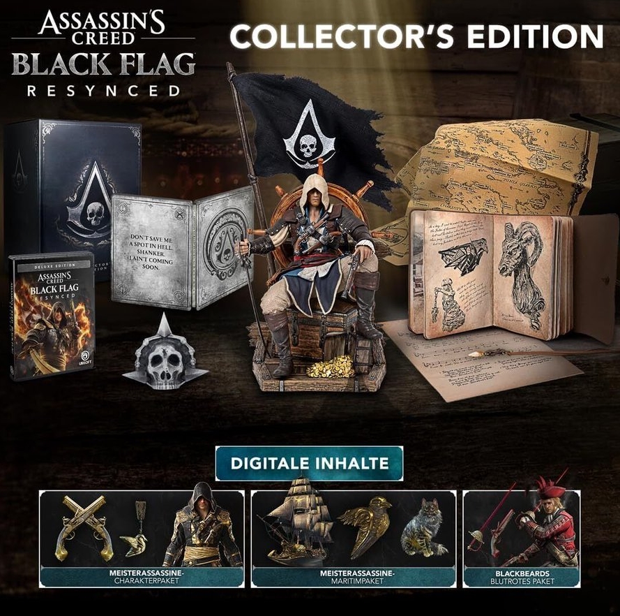 Assassin’s Creed Black Flag Resynced Collector’s Edition with Edward Kenway statue, art book and bonuses