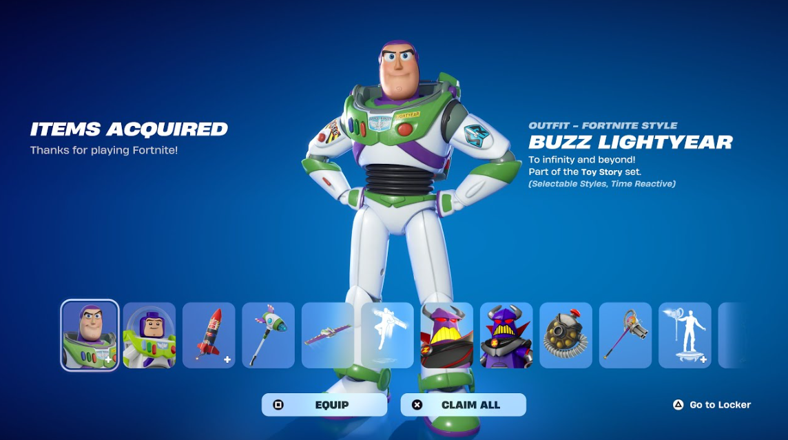Buzz Lightyear Fortnite skin