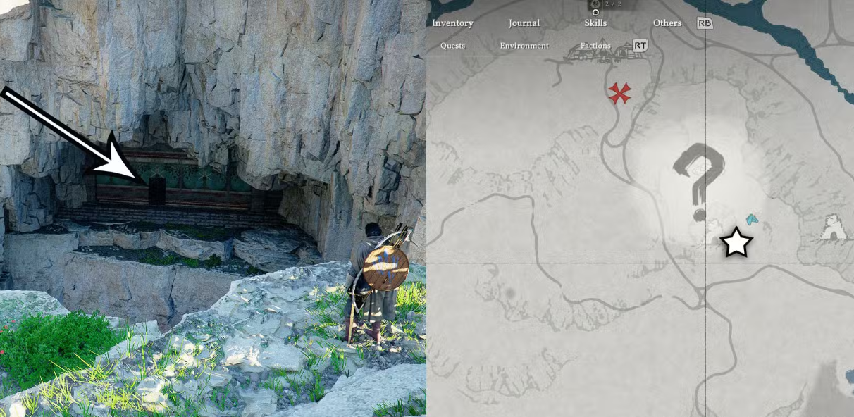 Dragon stone room location map