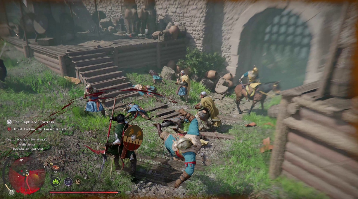 mounts combat comparison scene