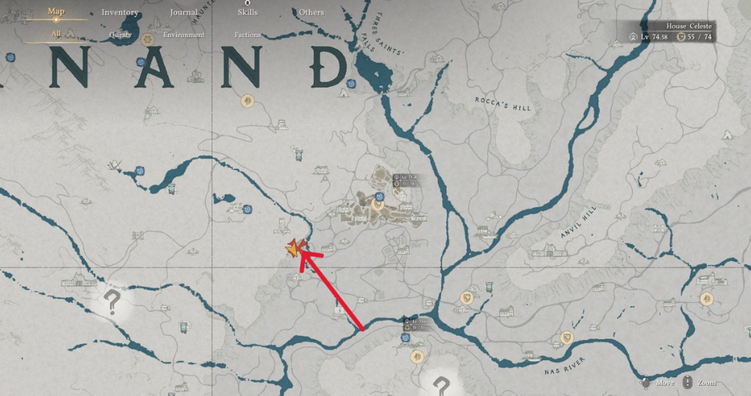 Resource chest in the game on the map