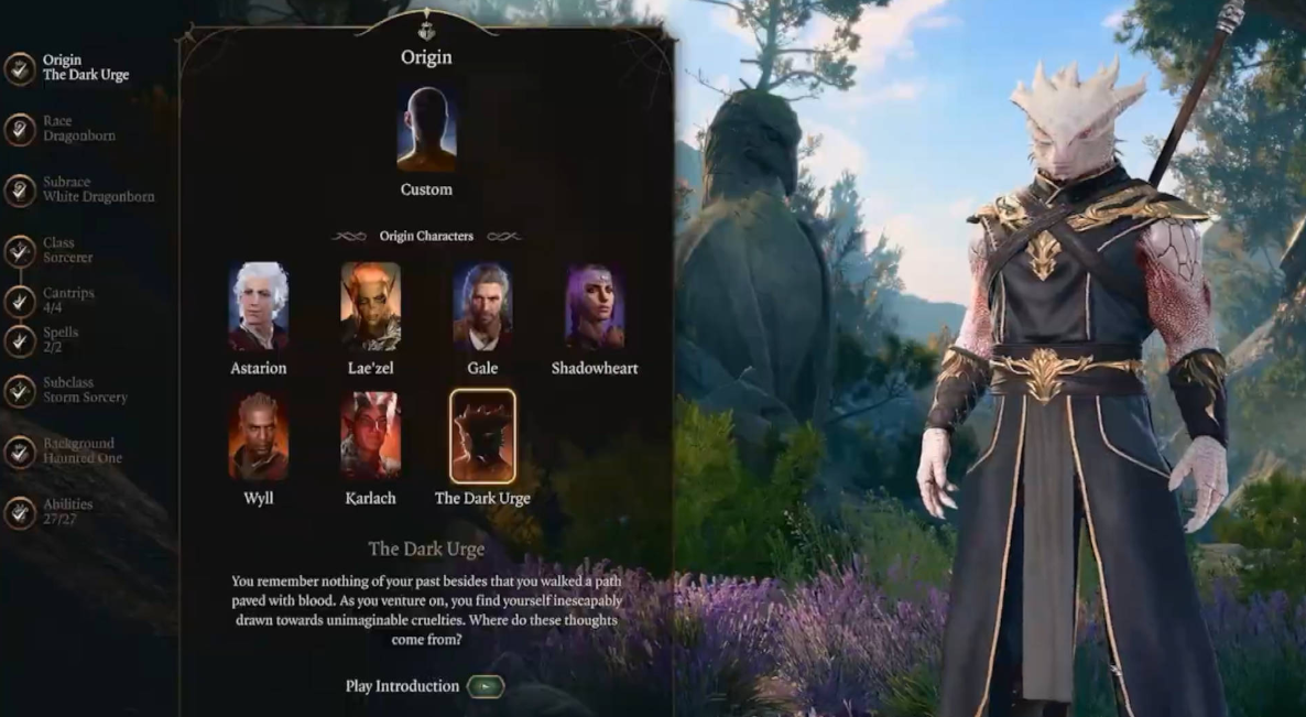 Dark Urge character origin