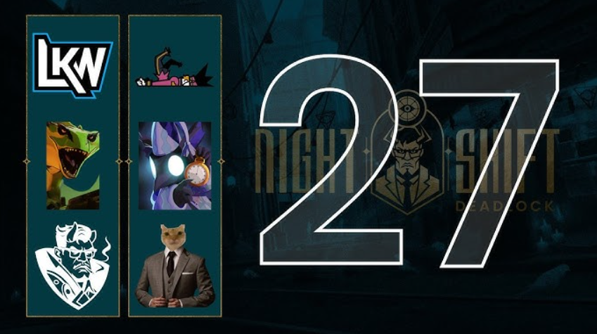 Different teams and characters of the game