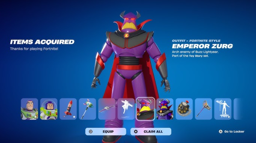 Emperor Zurg Fortnite skin
