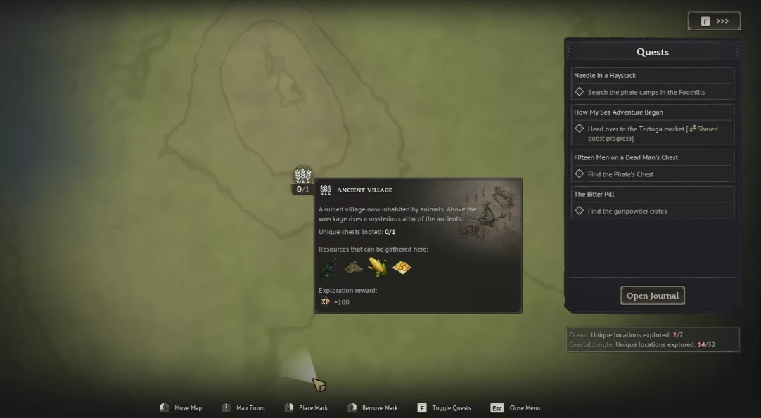 Enemy camp supply cache