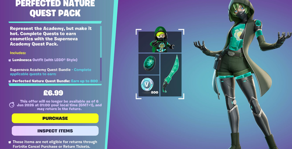 Fortnite Perfect Nature bundle