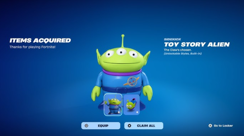 Fortnite alien companion