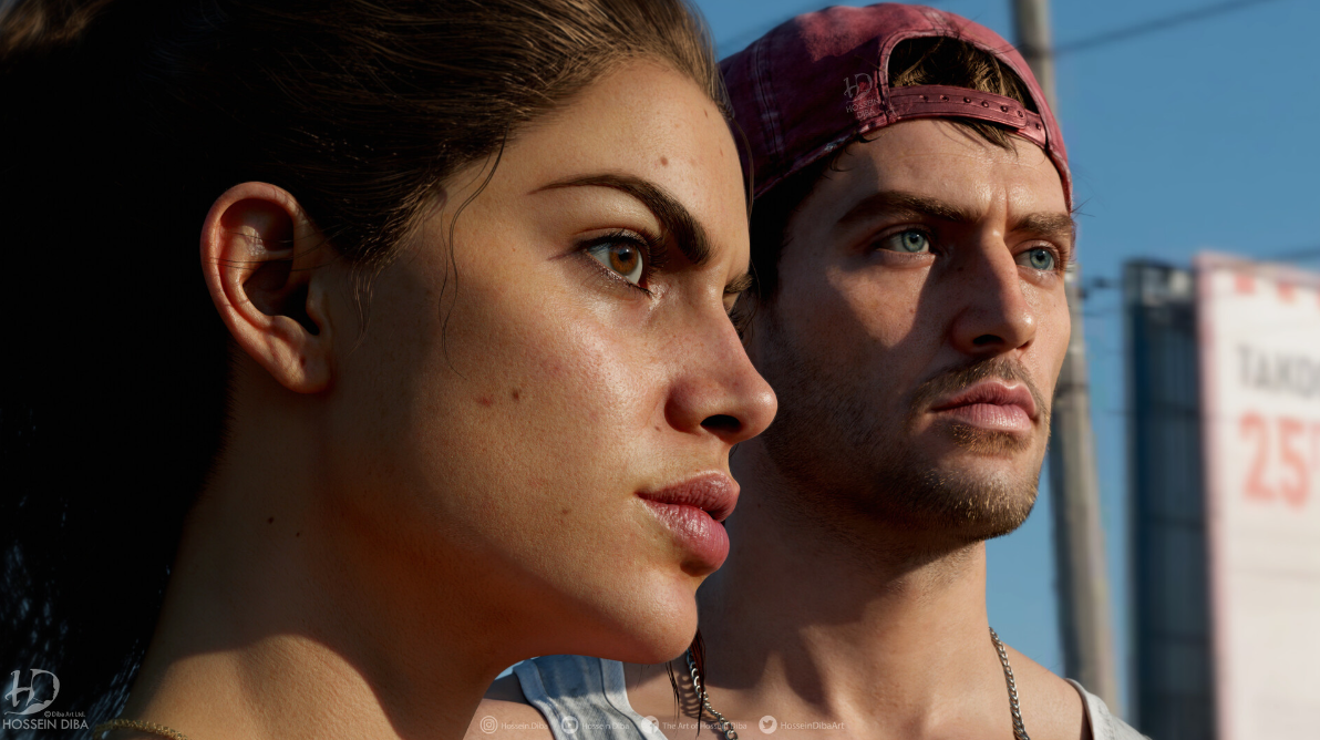 Two GTA 6 protagonists