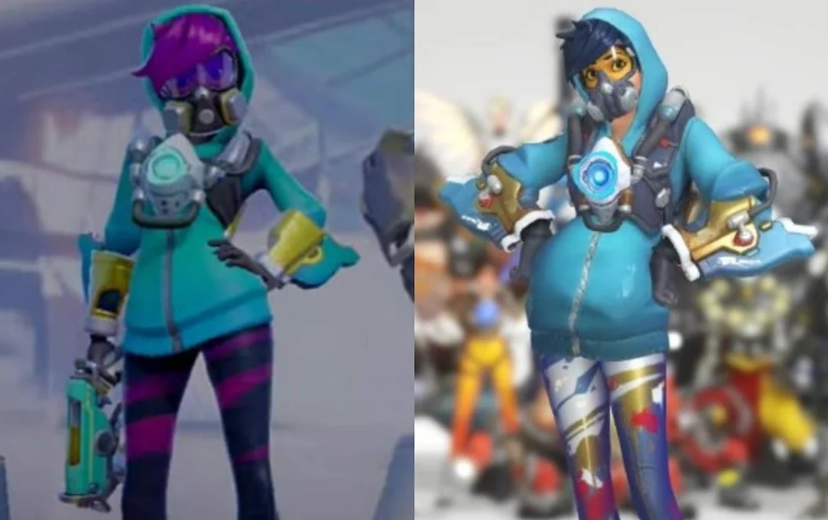Tracer Graffiti skin close-up
