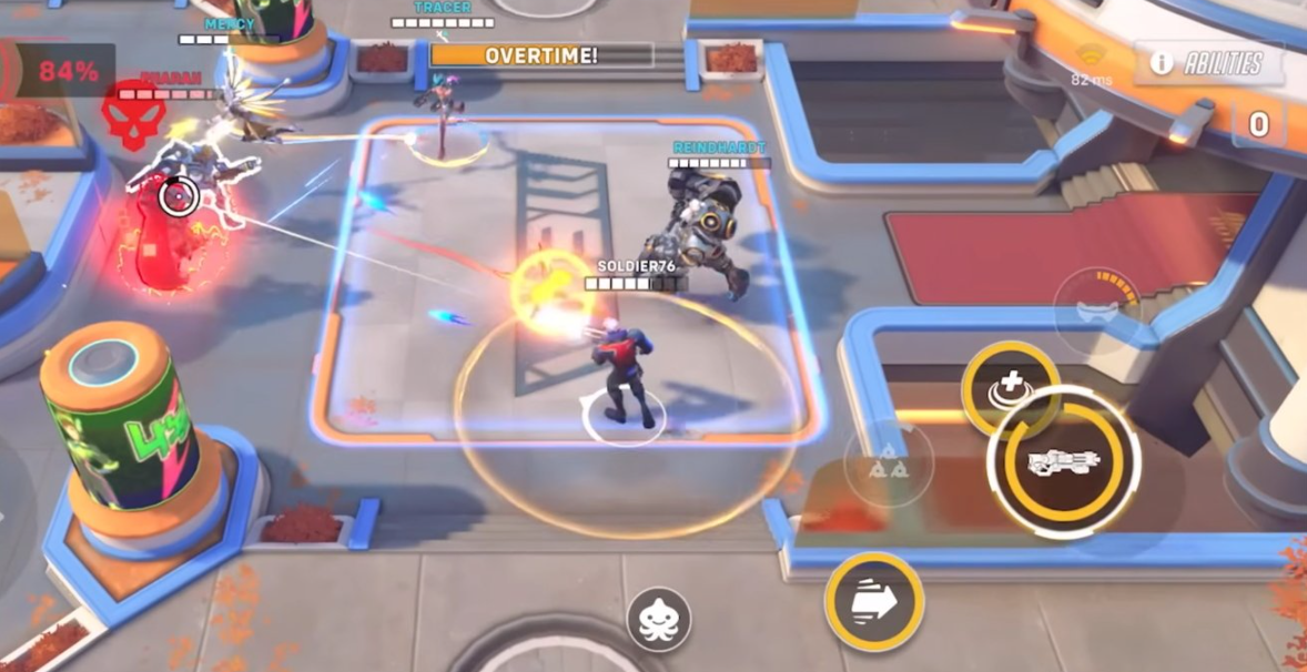 Overwatch Rush gameplay on smartphones
