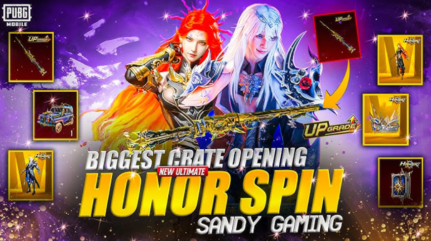 Honor Roulette PUBG rewards