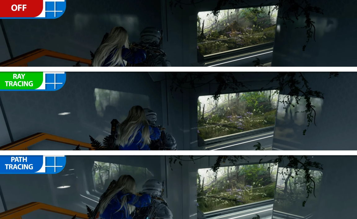 Pragmata path tracing lighting