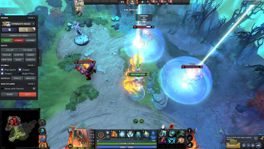 Skywrath mage burst combo