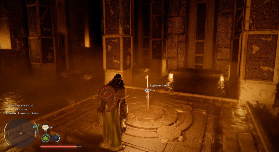 There is a sword inside the cave