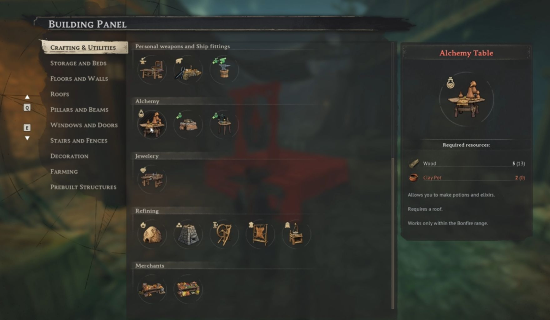 Infinity lamp crafting interface