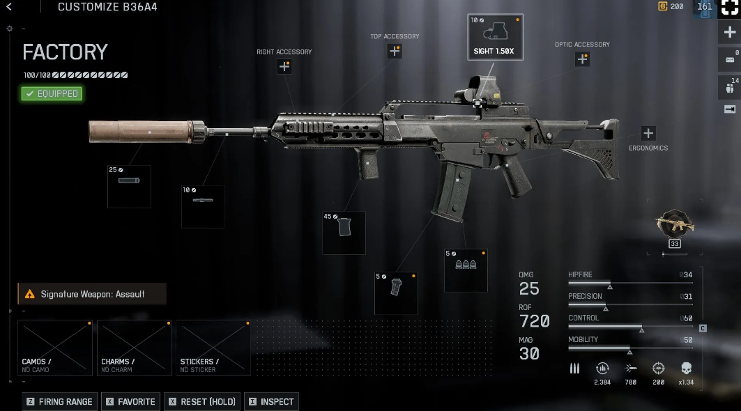B36A4 recoil control gameplay