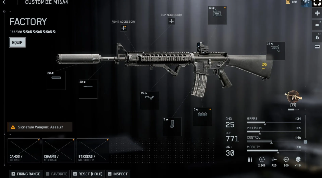 M16A4 assault rifle build