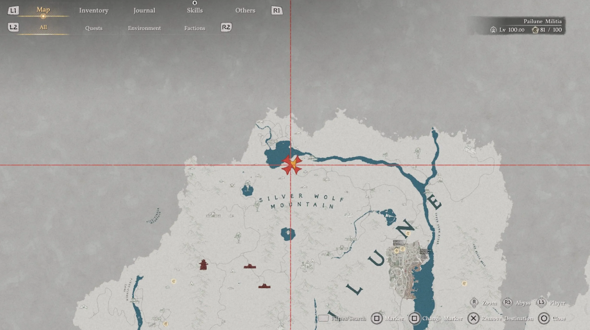 Pailun forest location map