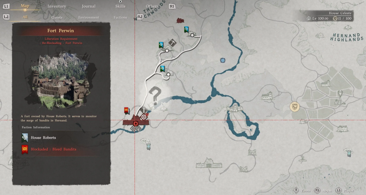 The siege and its location