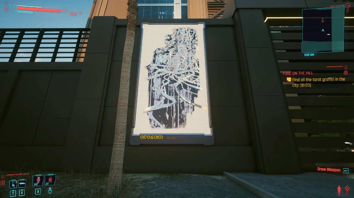 Cyberpunk tarot cards spread