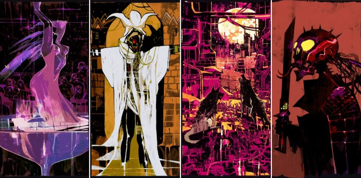 Cyberpunk 2077 tarot deck