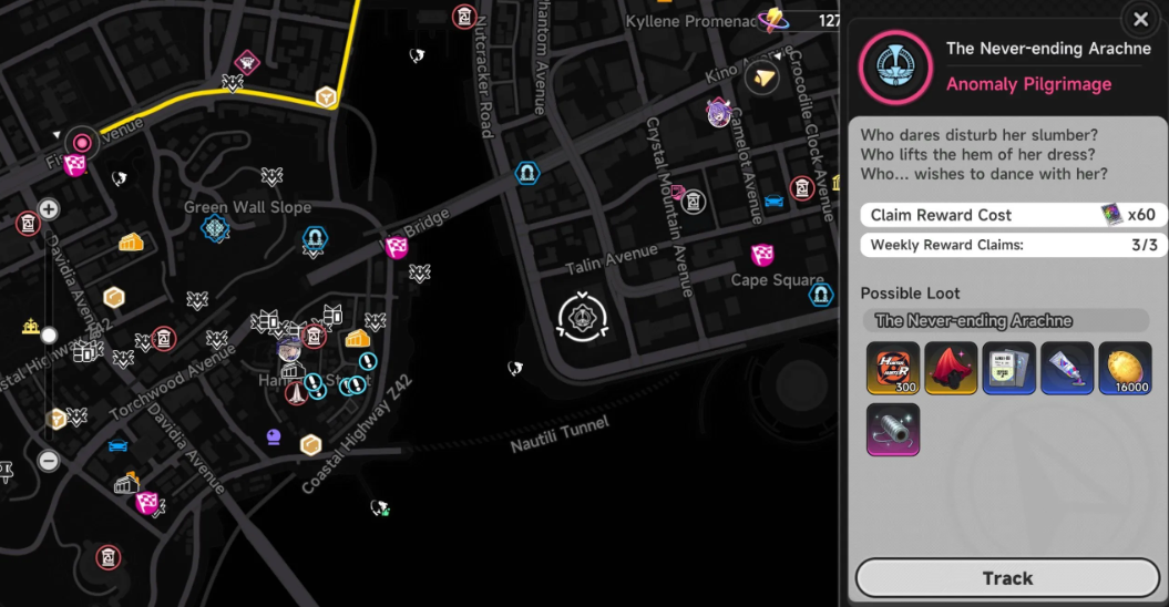 Location of Arachne
