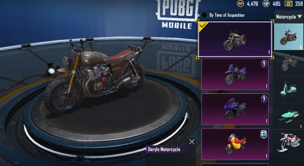 Harley Davidson PUBG motorcycle