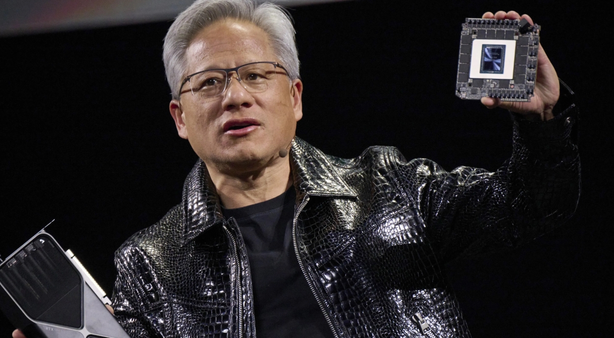 Jensen Huang discussing new Intel and NVIDIA collaboration