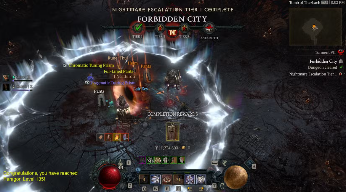 Nightmare Escalation rewards