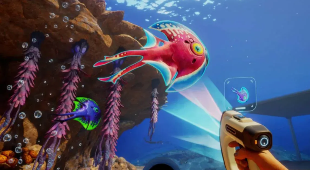 Subnautica 2 scanner gameplay