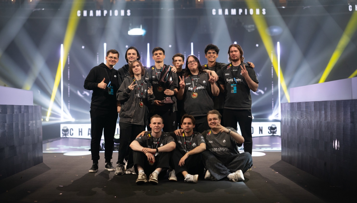 Team Spirit roster after winning PGL Astana 2026 — champions of the major Counter-Strike 2 tournament