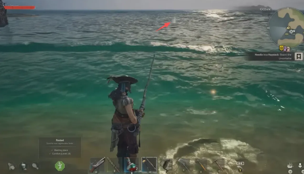 The process of fishing game