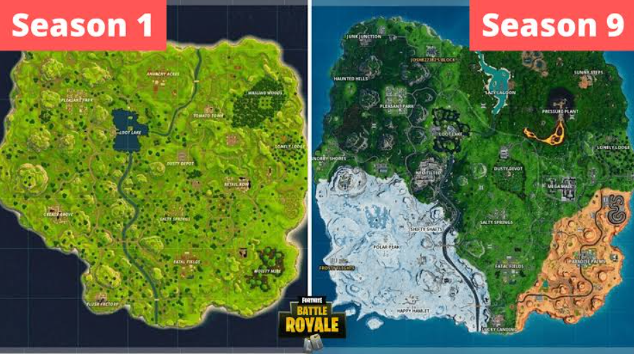 Fortnite Season 9 map changes