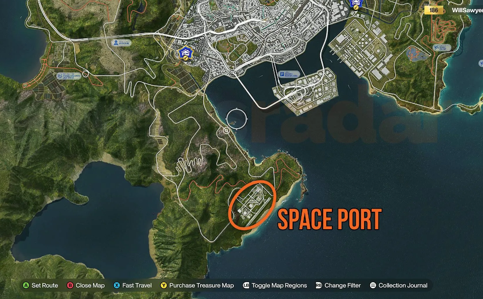 Forza Horizon spaceport map