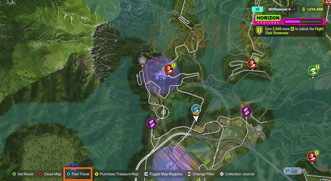 FH6 teleport map Japan