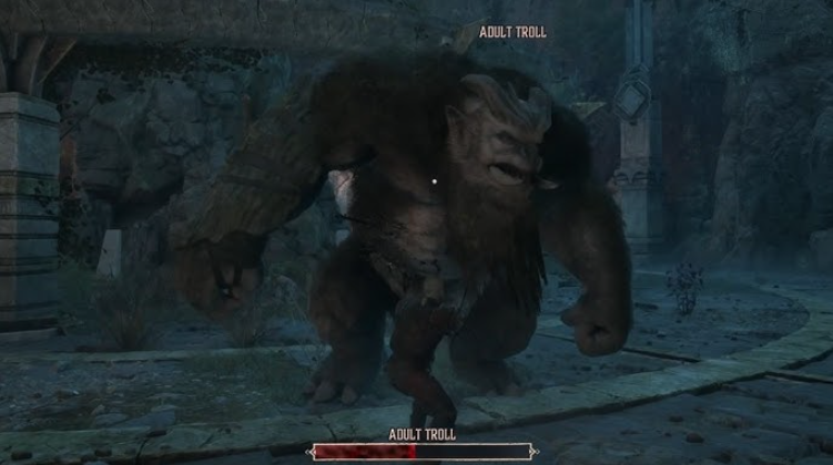 Shrunken troll battle