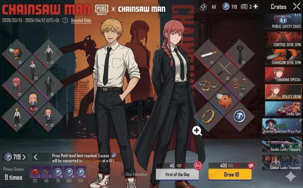 Chainsaw Man PUBG collaboration