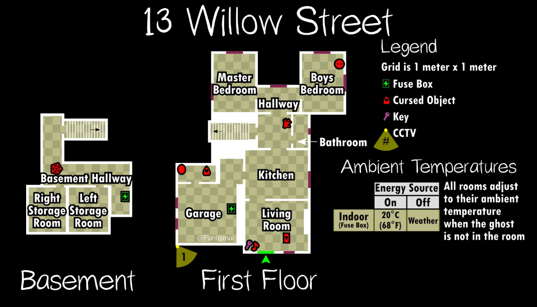 13 Willow Street map