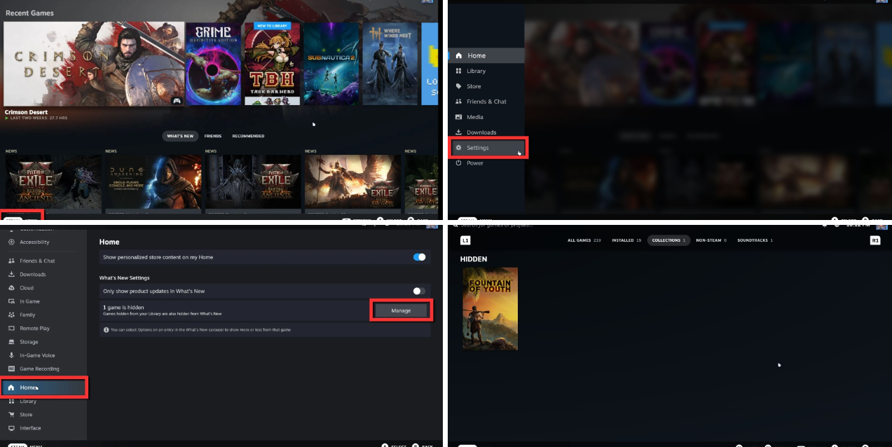 Steam Deck Hidden Games