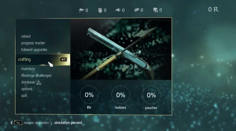 Crafting upgrade materials