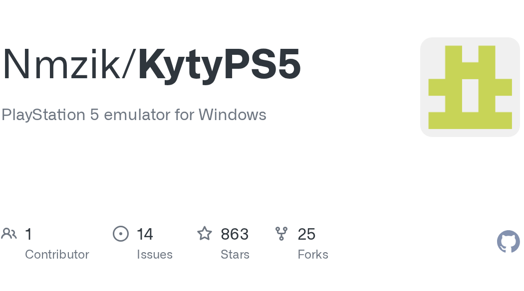 KytyPS5 emulator interface