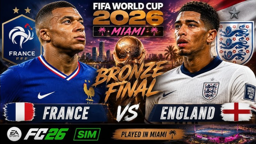 World Cup bronze final simulation in EA Sports FC 26: France — England 3:2 - Image 1