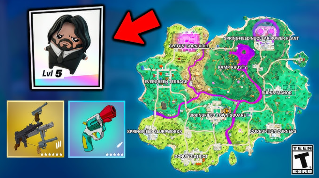 Fortnite Reload Springfield Rewards: Ranked, Mastery & Simpsonified John Wick - Image 4