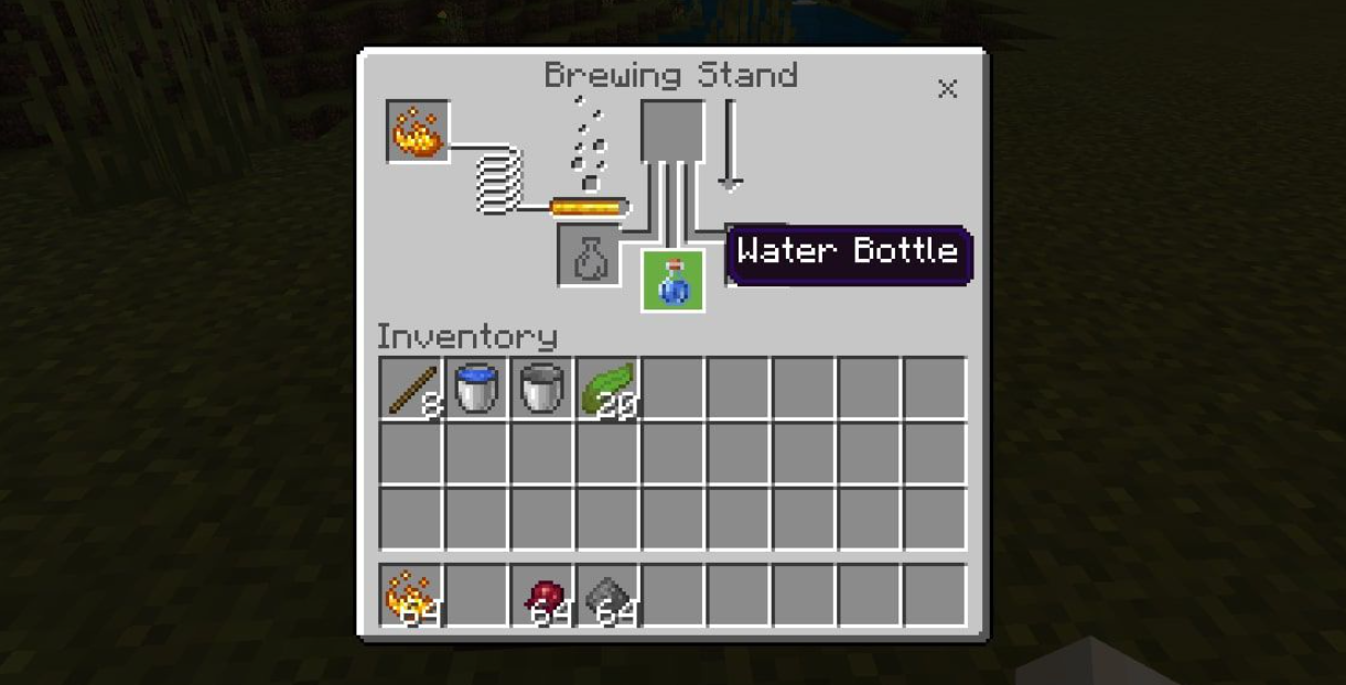 Minecraft Potion of Weakness Brewing
