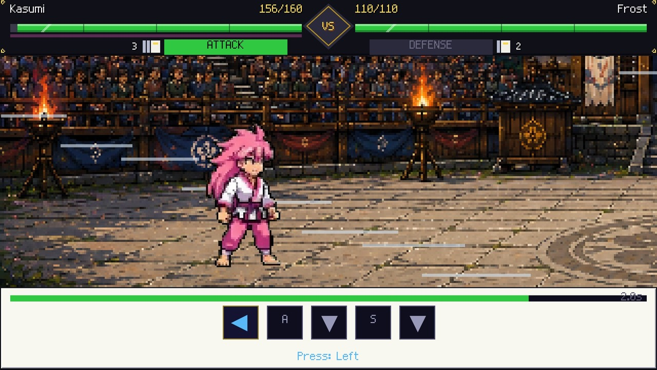 A battle takes place in Warrior Spirits