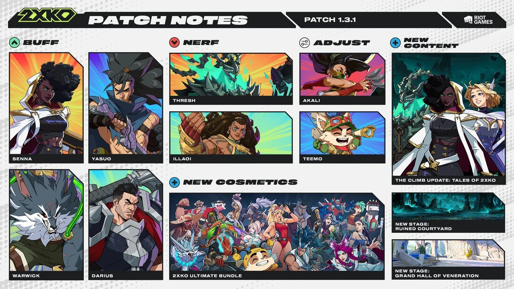 Supporting image for 2XKO patch 1.3.1 adds the champion Lux and rebuilds progression