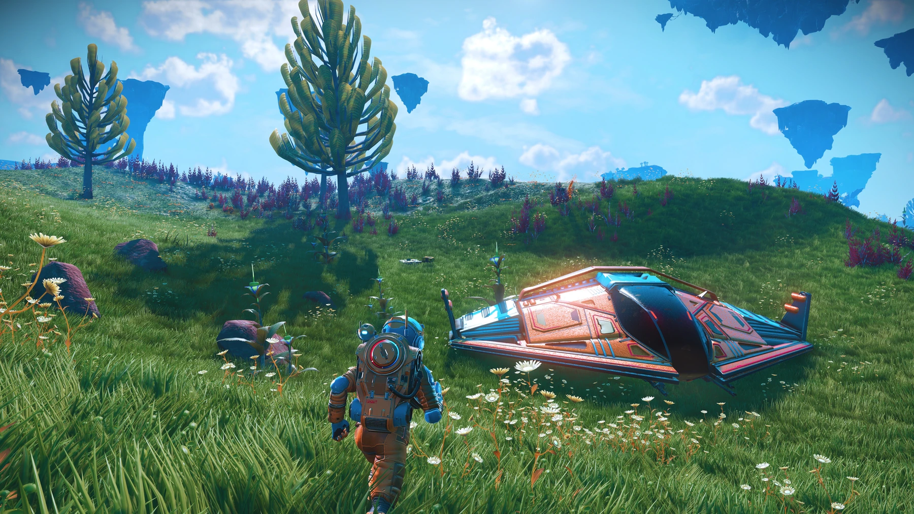 A planetary landing in the Cosmos update.