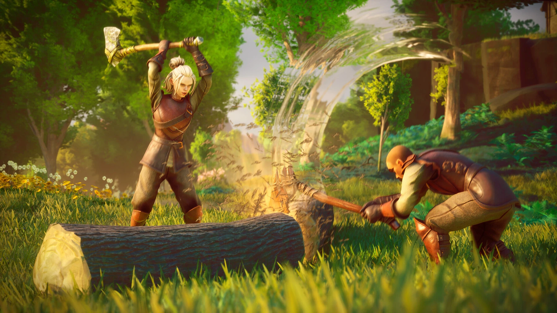 Gathering resources supports crafting and construction.