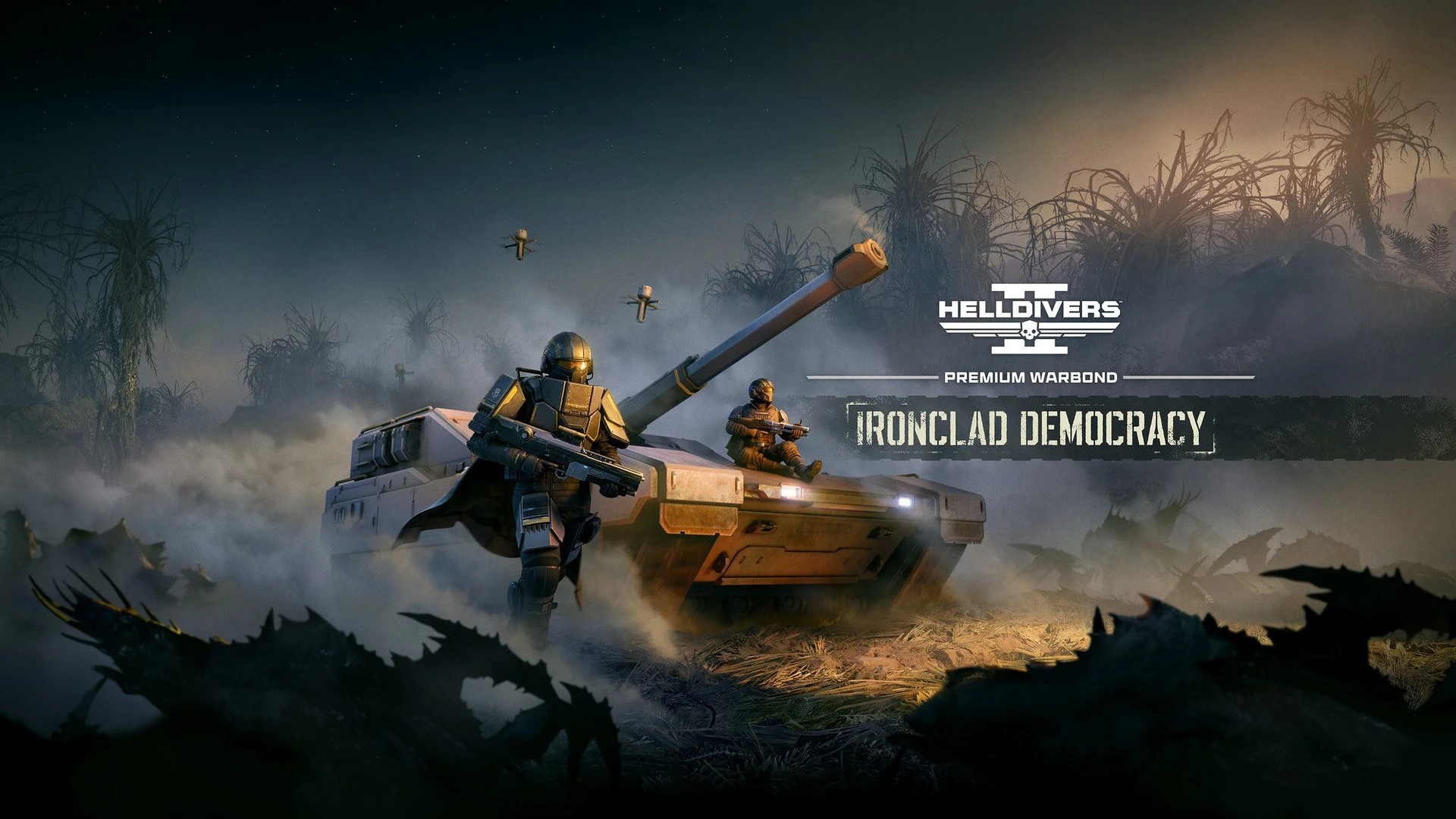 Helldivers 2 Ironclad Democracy Warbond adds heavy weapons and armor that resists knockdowns - Image 1