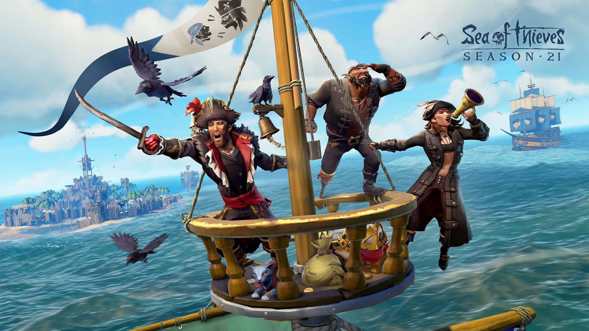 Sea of Thieves Season 21 is live with free play and a flag for peaceful contact - Image 1